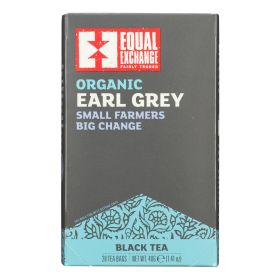 Equal Exchange Organic Earl Grey Tea - Grey Tea - Case Of 6 - 20 Bags