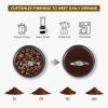 CHULUX Coffee Grinder Electric,Built-In Sharp Blade Spice Grinder with 2 Detachable Stainless Steel Bowls for Coffee, Spices, Herbs, Nuts, Grains,Lid