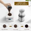 CHULUX Coffee Grinder Electric,Built-In Sharp Blade Spice Grinder with 2 Detachable Stainless Steel Bowls for Coffee, Spices, Herbs, Nuts, Grains,Lid