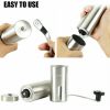 Manual Coffee Grinder;  Ceramic Burr Coffee Bean Grinder;  Portable Hand Mills Fashion Coffee Bean Salt Pepper Spice Stainless Steel Material Grinder