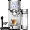 Geek Chef Espresso and Cappuccino Machine with Automatic Milk Frother,20Bar Espresso Maker for Home, for Cappuccino or Latte,with ESE POD filter, Stai