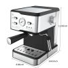 Espresso Machine 20 Bar Pump Pressure Cappuccino latte Maker Coffee Machine with ESE POD filter&Milk Frother Steam Wand&thermometer, 1.5L Water Tank,