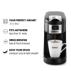 Single Serve Coffee Maker KCUP Pod Coffee Brewer, CHULUX Upgrade Single Cup Coffee Machine Fast Brewing, All in One Simply Coffee Maker for K CUP Grou