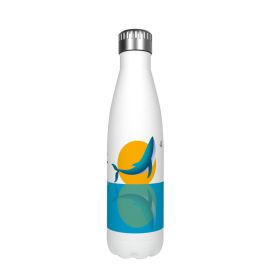 Cartoon Cute Stainless Steel Cup Large Volume Bottle Bowling Cup (Option: Whale-500ml)