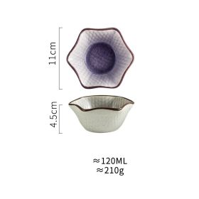 Simple And Beautiful Ceramic Home Western Food Dishes (Option: Light Purple)