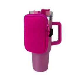 New Neoprene Cup Body Bag 40oz Water Cup Out Portable Small Bag Cow Multi-functional Key And COIN Case (Option: Barbie powder)