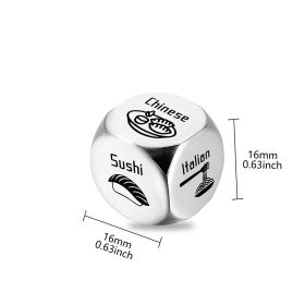 Food Decisions Dice Gifts Tangled Disease Gospel Food Decision Dice (Option: Silver-D)