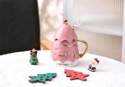 Christmas Tree Mug Shengcreative Simple (Option: Pink-301 √ó 400ml)