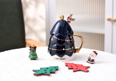 Christmas Tree Mug Shengcreative Simple (Option: Dark Blue-301 √ó 400ml)