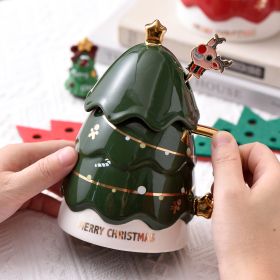 Christmas Tree Mug Shengcreative Simple (Option: Green-301 √ó 400ml)