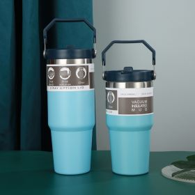 Portable Portable Cup Large Capacity (Option: Blue Single Drink-900ML)