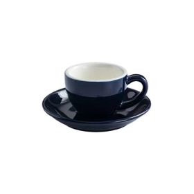 Espresso Cup American Style Porcelain Set (Option: Navy Blue-75ML)