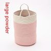 Cotton Braided Storage Bucket Fuzzy Ball Hanging Drop