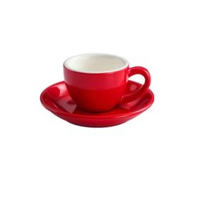 Espresso Cup American Style Porcelain Set (Option: Red-75ML)