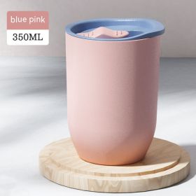 Plastic Red Wine Cup U-shaped Egg Multicolor (Option: Blue Pink-350ml)