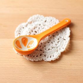 Creative Children's Healthy Underglaze Color Animal Pattern Spoon (Option: Orange spoon)