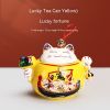 Lucky Cat Ceramic Tea Jar Storage Cartoon Household Small Gift Box