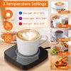 Desktop Electric Cup Warmer 8Hours Auto Shut Off 3 Temperature Levels Smart Coffee Warmer For Tea Milk Hot Chocolate Beverage