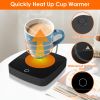 Desktop Electric Cup Warmer 8Hours Auto Shut Off 3 Temperature Levels Smart Coffee Warmer For Tea Milk Hot Chocolate Beverage