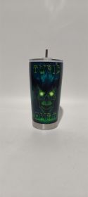 Digital Printing Halloween Cup With Straw (Option: 18 Style-600ml)